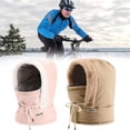 thumbnail image 2 of Winter Hat Unisex, Pullover With Ear Protection, Outdoor Fleece Lining, Warm Face Mask, Neck Warmer, All-In-One For Cycling, 2 of 6