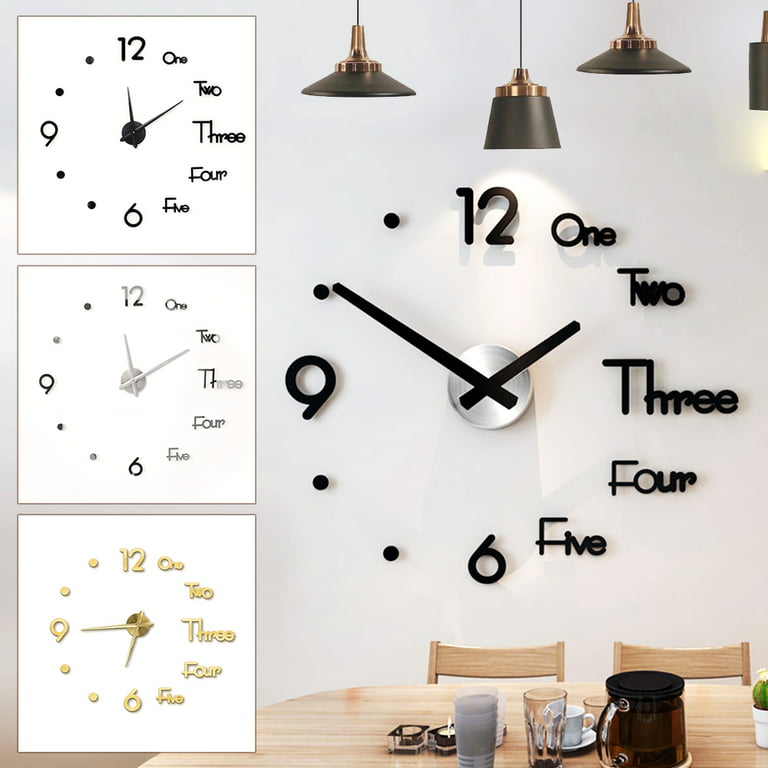 Large Creative Diy Wall Clock  Diy Large Wall Clock Sticker