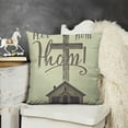 thumbnail image 2 of YINGXI  Farmhouse Decor Pillow Covers Eucalyptus Wreath Bless Our Home Decorative Throw Pillow Covers Stay a While Cushion Case Pillow Case for Couch Sofa 20x20in, 2 of 5