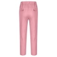 thumbnail image 3 of Angala Little Boys School Pants Tapered Leg With Pockets And Drawstring Fall Casual Boys Baggy Pants Size 5-6 Years Pink, 3 of 7