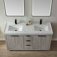thumbnail image 3 of Miseno Mv701560 Leiza 60" Free Standing Double Basin Vanity Set - White, 3 of 7