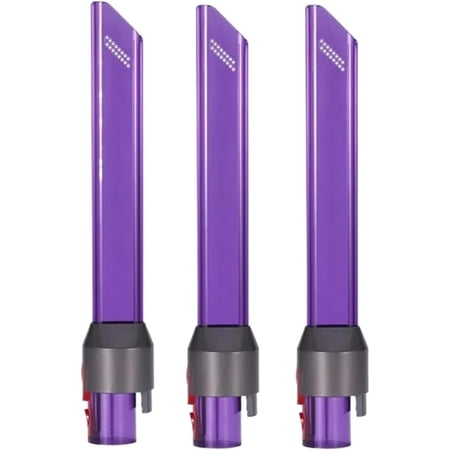 Light Pipe Crevice Narrow Slit Nozzle Tool,Compatible For Dy*son V7 V8 V10 V11 V15 Vacuum Cleaner Suction Gap Head Replacement Parts The Clip(3pcs)