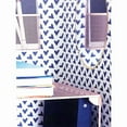 thumbnail image 3 of Pack of 3 - Locker Style Self-Adhesive Re-positional Wallpaper Decal - Blue Hearts Design (11.75" x 60") Fits most lockers, 3 of 4
