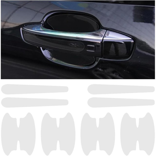 Yazoeia 8 PCS Car Door Handle Sticker, Anti-Scratch Car Door Bowl Sticker Protection, Auto Door Cup Protective Sticker, Soft & Comfortable Car Interior Accessories for Most CJC912-116755