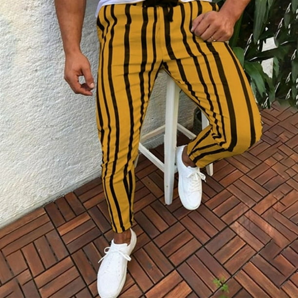 Mens yellow casual pants deals