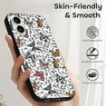 thumbnail image 5 of Compatible with Iphone 16 Case - Cute Soft Trendy Butterfly Grey Leopard Silicone Case Compatible with Iphone 16 Phone Case for Women Men, 5 of 6