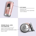thumbnail image 2 of SKYSONIC Cats Tumbler Stainless Steel Double Wall Vacuum Reusable Insulated Mug with Straw and Built-in Coaste for Cold and Hot Beverages, 12oz, 2 of 7