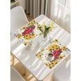 thumbnail image 5 of Yellow Sunflowers Placemats Set of 6, Spring Red Car Vintage Farmhouse Placemats for Dining Table, Place Mats for Kitchen Tabletop, Waterproof Wipeable Dining Table Mats Set, 5 of 9
