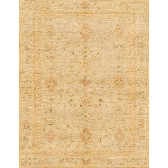 Ahgly Company Indoor Rectangle Abstract Orange Abstract Area Rugs, 5' x 7'