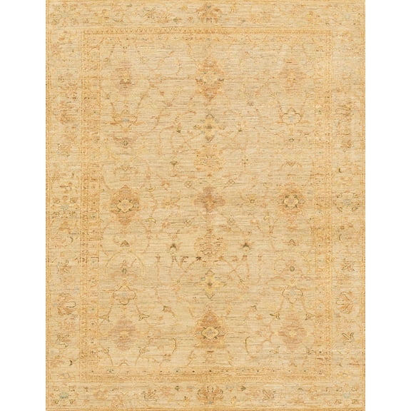Ahgly Company Machine Washable Indoor Rectangle Abstract Orange Area Rugs, 5' x 7'