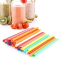 thumbnail image 2 of 100PCS Colorful Drinking Straw Plastic Disposable Wide Straws for Milk Tea Mixed Colors, 2 of 6