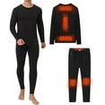 thumbnail image 6 of Liwarace Heating Mens Thermal Underwear Winter Full Body USB Electric Heated Fleece Warm, 6 of 13