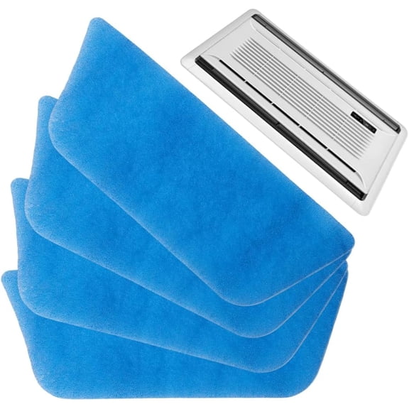 4 Pack Cotton Air Vent Filters Washable Reusable RV AC Furnace Filters for RV Travel Home Heating Cooling System Airflow Upgrade Dust