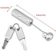 thumbnail image 4 of HUGFEGWE Password Lock, Suitcase Lock Wire Rope Customs Password Skull Lock,Suitable for Suitcases, Backpacks, Computer Cases and Most Belongings (Silver) U2536-0958, 4 of 8