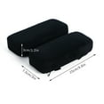 thumbnail image 2 of Graflsoa Premium Black Armrest Cushion Set - Thickened Foam & Polyester Office Chair Pads, 25x7.5x3cm, Multi-Color Options Available, 2 of 6