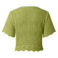 thumbnail image 5 of FhsagQ Cover Up for Women Corset Women Crochet Top Beach Cloth Drawstring Shirt Cover Up Beachwear Lace Up T Shirt Women Cover Up Fishnet Cover Up for Women Set with Robe Green S, 5 of 5