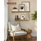 thumbnail image 2 of Estantes de pared VASAGLE, flotantes, rústicos, marrones, juego de 2, 2 of 7