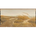 thumbnail image 2 of Fisk, Arnie 24x14 Gold Ornate Wood Framed with Double Matting Museum Art Print Titled - Beach Path, 2 of 4