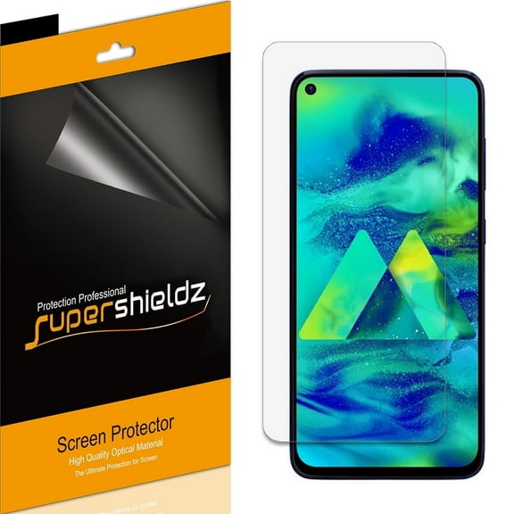 [6-Pack] Supershieldz for Samsung Galaxy M40 Screen Protector, Anti-Bubble High Definition (HD) Clear Shield