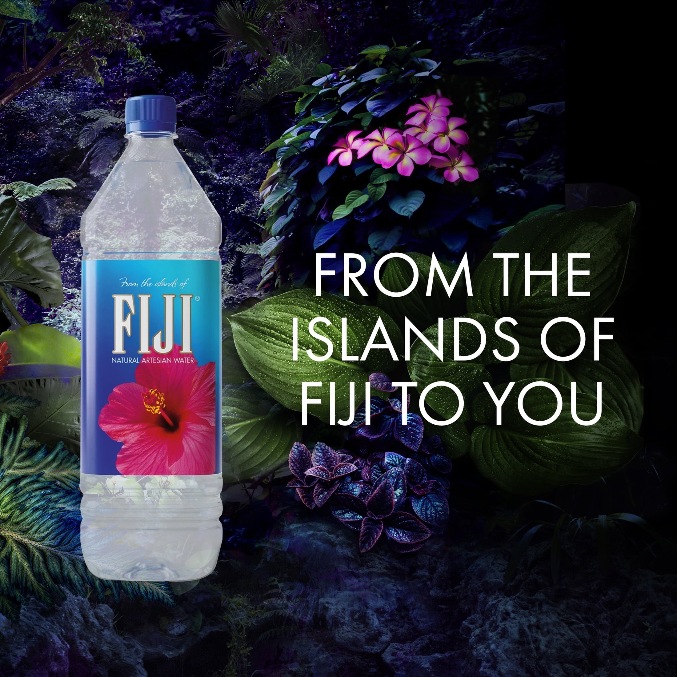 (4 pack) FIJI Natural Artesian Bottled Water, 1.5 Liter / 50.7 Fl Oz