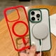 thumbnail image 4 of Candy Color Bumper Transparent For Magsafe Magnetic Case For iPhone 14 11 12 13 15 Pro Max Mini X XS XR 8 7 Plus SE Clear Cover, 4 of 5