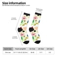 thumbnail image 2 of Bingfone Compression Socks for Women and Men Long Socks for Running Athletic Cycling Nurse- Floral Vintage, 2 of 6