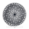 thumbnail image 2 of IH Casa Decor Imprimé Rond Cotton Corde Placemat Blue Mandala - Ensemble De 12, 2 of 4
