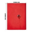 thumbnail image 3 of Business Notebook | Premium Leather Cover | Magnetic Buckle | Drip Molded Durable Design | 100 Sheets Lined Paper | 8.66 x 6.49 in | Professional Office Gift | Executive Journal, 3 of 7