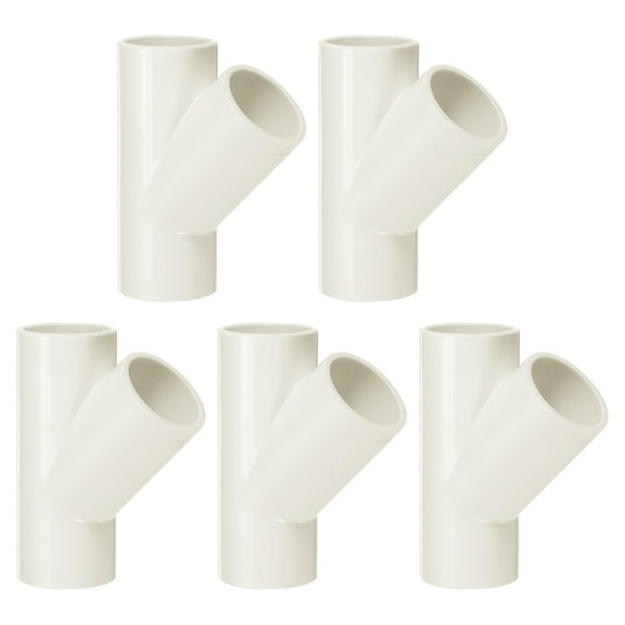5Pcs Fitting, 3 Way 45 Degree Fitting 25mm Connectors Elbow Pipe Fittings Coupling Furniture Corner Connector for DIY Garden Support Structure, White