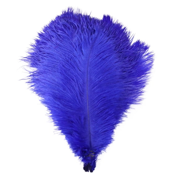 10 Pieces Blue Ostrich Feathers for DIY Earrings, Dream Catchers, Clothing & Home Decor – Handmade Craft Accessories