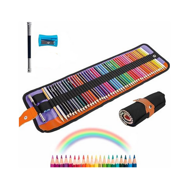 Colores Profesionales de 50 Piezas, Lápices de Dibujo, Sacapuntas y Extensor de Lápiz Bluelander CBHH-0148