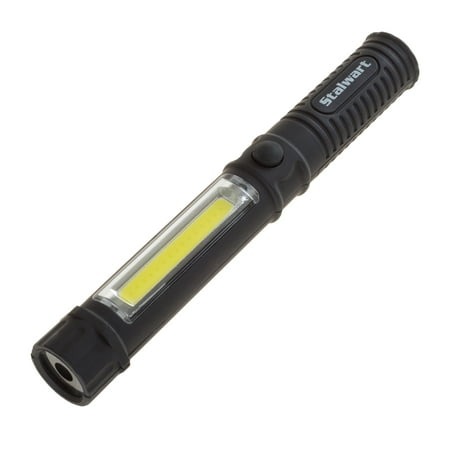LED Pocket Flashlight With 100 Lumen, Magnet and Belt Clip- 3 Watt COB Compact Inspection Work Light With 100,000 Hour Lifespan by