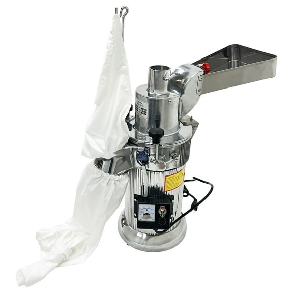 INTBUYING Electric Hammer Mill Herb Grain Grinder Pulverizer Powder Grinding Machine Grain Mill Equipment