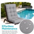 thumbnail image 6 of FODINGHILL Rocking Chair Cushions,Polyester Weatherproof Outdoor High Back Rocker Chairs Cushion with Ties,Thickened Seat for Patio,Grey, 6 of 10
