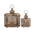 thumbnail image 2 of 2-Pc Metal Candle Lanterns, 2 of 2