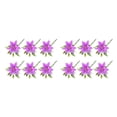 thumbnail image 3 of Guardoinrt 1/2/3 6 Pièces PVC Artificiel Lys Fleur Simulation Réutilisable Lavable Portable Salon Faux Plantes Fleurs Ornement Violet 2PCS, 3 of 6