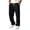 X-Black, variant on HomeDM Men's Wide Leg Sweatpants Drawstring Open Bottom Joggers with Pockets Casual Athletic Pants for Gym Workout