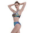 thumbnail image 6 of Picia Sea Turtle Swims Women's High Waisted Bikini Scoop Neck Swimsuit Two Pieces Bathing Suit-XX-Large, 6 of 8