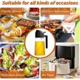 thumbnail image 5 of Food-grade Oil Dispenser, 2 in 1 Oil Sprayer for Cooking, 17oz/500ml Glass Oil Spray Bottle with Pourer, Salad, Frying, BBQ (Black), 5 of 5