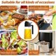 thumbnail image 5 of Food-grade Oil Dispenser, 2 in 1 Oil Sprayer for Cooking, 17oz/500ml Glass Oil Spray Bottle with Pourer, Salad, Frying, BBQ (Black), 5 of 5