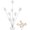 White Cherry Blossom, variant on 8-Branch Photo Tree Holder with Clips,Family Money Tree Picture Frame Stand,Blue Bird Gift Card Holder for Cards, Notes, Memos, Wedding Photos, Office Desk,Christmas Gift and Home Decor