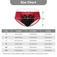 thumbnail image 3 of Men's Albania Flag Underwear Briefs No Fly Covered Waistband Silky Touch Underpants, 3 of 7