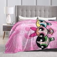 thumbnail image 4 of The Powerpuff Girls Bed Blanket Air Conditioner Quilt Ultra Soft Flannel Blanket All Season Fuzzy Blanket Reversible Fluffy Plush Blanket 40"X30", 4 of 8
