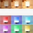 thumbnail image 3 of Lámpara de cabecera pequeña con puerto USB - Lámpara táctil inteligente con puertos de carga USB - Luz blanca cálida regulable - Perfecta como lámpara LED para mesita de noche o luz de noche, 3 of 5
