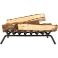 thumbnail image 2 of Country Living 24 in Black Steel Fireplace Log Grate – Heavy-Duty Log Holder, 2 of 3