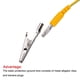 thumbnail image 3 of Cable de conexión a tierra ESD con clip de cocodrilo de 1.8m/71" de largo, 3 of 4