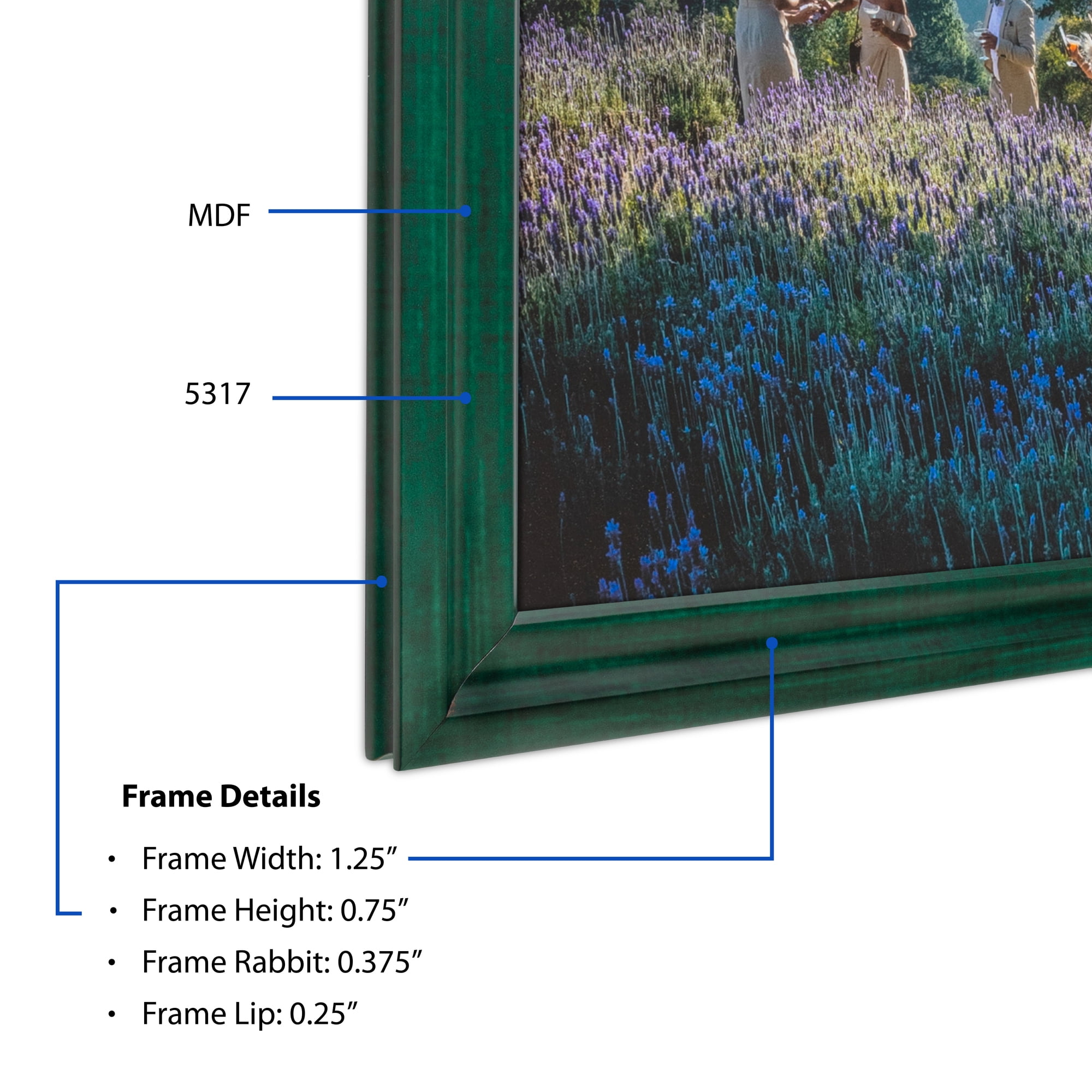 ArtToFrames 18" x 24" Other Picture Frame, 18x24 inch Multi MDF Poster Frame (WOM-5317),  Pack