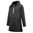 thumbnail image 4 of Women Hoodies Dress Hooded Football Mom Shirts Lounge Daily Shirts Athletic Sweatshirt Work Split Hem Clothes Workout Tops Fall Outfits Tunic Tops Fitness Clothing Going Out Tops Sweaters Hoodies, 4 of 6