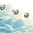 thumbnail image 3 of The Blue Sea Blackout Curtains for Living Room Bedroom 55W x 54L Insulated Window Drapes 2 Panels, 3 of 5