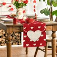 thumbnail image 2 of Décorations de la Saint-Valentin Drapeaux de Table Imprimé Cœur de la Saint-Valentin Tapis de Cuisine de Fête, 2 of 5